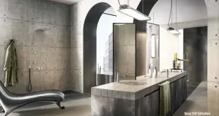 Дозатор Gessi 316 54737.239 белый/брашированная сталь